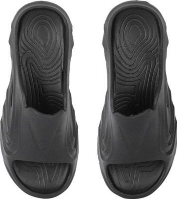 PeniLo Men Slides(Black , 6)