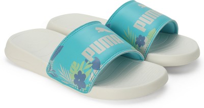 PUMA Women Popcat 20 Floral Slides(White , 7)