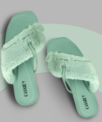 Cassiey Women Slippers(Green , 5)