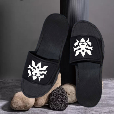 KANEGGYE Men Slides(Black , 9)