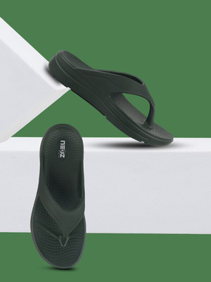 Neoz Men Levirex Lightweight with Arch Support Durable Anti-Skid & Stylish Dailywear| Flip Flops(Olive , 7)