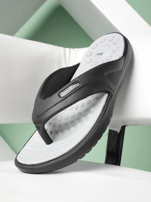 action Men HRAN-24 Slippers(Black, Grey , 9)