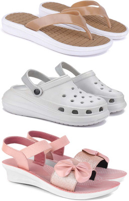 Pennen Women Slippers(Pink , 6)