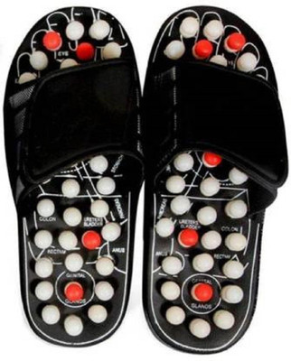 jasvi Men Slides(Black, Grey , 8.5)