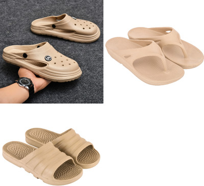 house of common Men Slippers(Beige , 7)