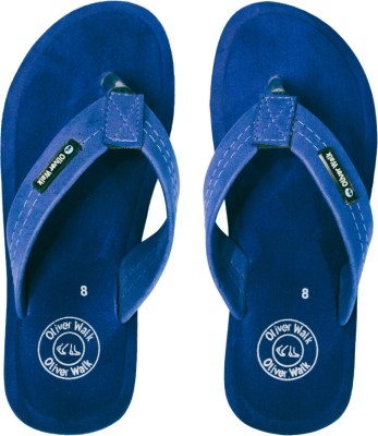 OLIVER WALK Men Slippers(Blue , 6)