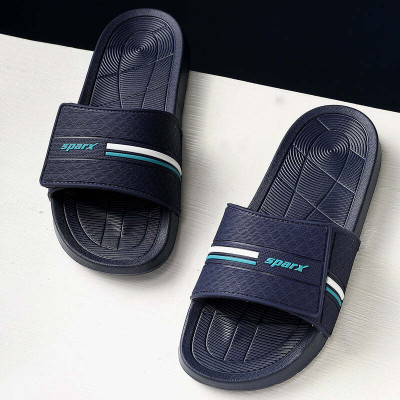Sparx Men Slides(Navy, Blue , 10)