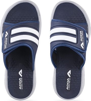 Adda Men Slides(Navy, Grey , 8)