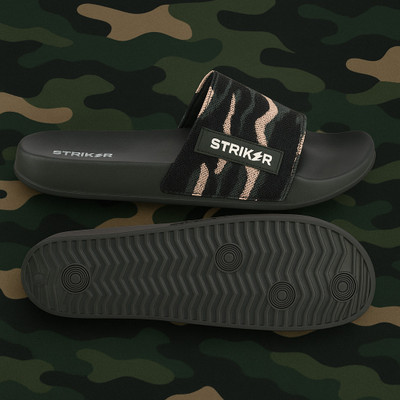 STRIKER Men Slides(Green , 9)