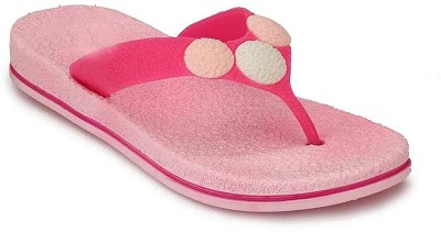 ESA Women Flip Flops(Pink , 3)