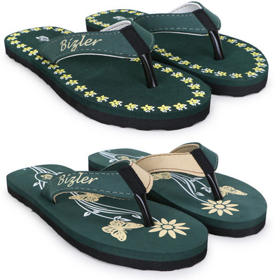BIZLER Women Soft Ortho Slippers | Lightweight, Non-Slip & Stylish Daily Wear Slippers(Multicolor , 7)