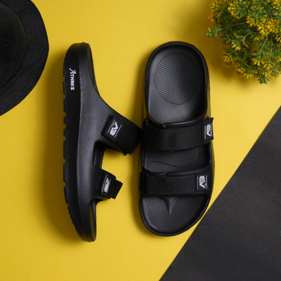 athree Men Slides(Black , 7)