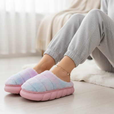 VRITRAZ Women Slippers(Multicolor , 8)