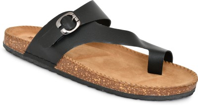 BIZAZO Men Slippers(Black , 10)