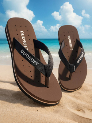 DUOSOFT Women Doctor Slipper|Super Soft|Orthopedic|Lightweight|Diabetic|Antiskid Slippers(Brown, Black , 5)