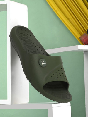 JUMPLITE Men Slides(Green , 9)