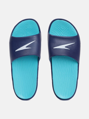 SPEEDO Men Slides(Navy, Blue , 8)