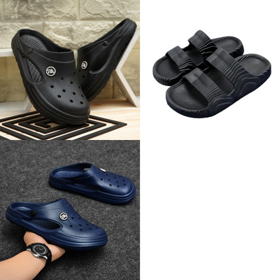 ventus Men Slippers(Blue, Black , 9)