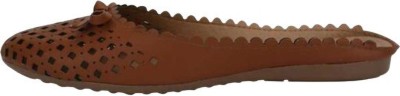 Sohail Women Flip Flops(Brown , 8)