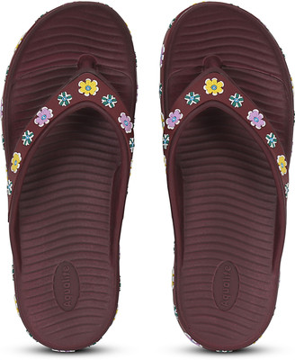 Aqualite Women Slippers(Red , 7)