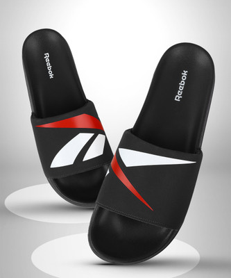 REEBOK Men Slides(Black , 6)