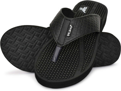 DR STTEP Men Slippers(Black , 6)