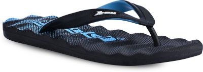 Paragon Men HWK3721G Stylish Waterproof Lightweight Washable Dailyuse Durable Trendy Flip Flops(Black 7)