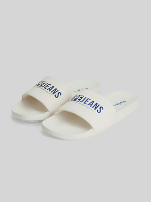 Pepe Jeans Men Slides(White , 8)