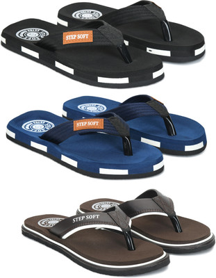 Stepsoft Men Slippers(Multicolor , 9)