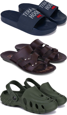 DRACKFOOT Men Slippers(Olive , 8)