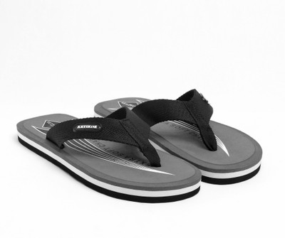 KETIKOE Men Flip Flops(Grey , 7)