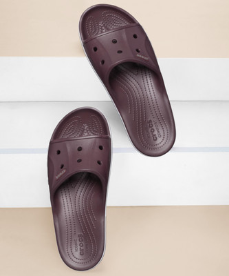 CROCS Women Bayaband Slides(Burgundy , 9 UK/India)