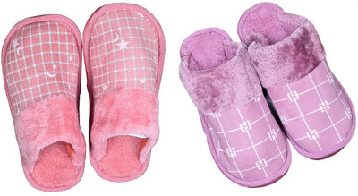 MAHI ENTERPRISESS Women Flip Flops(Pink, Purple , 7)