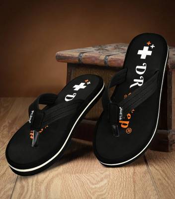 DR STTEP Men Slippers(Black , 8)