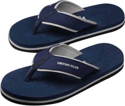 ORTHO CLUB Men Slippers(Navy , 6)