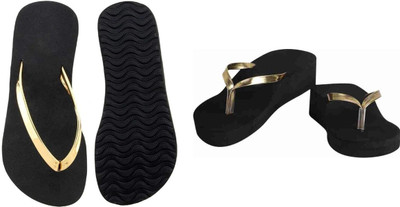 BOOMBEAUTY Women Flip Flops(Multicolor , 5)