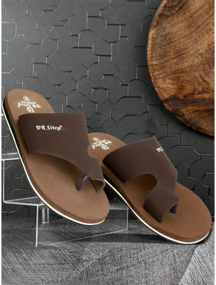 DR STTEP Men Slippers(Brown , 7)