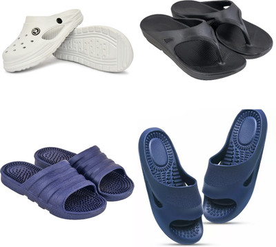 house of common Men Slides(Multicolor , 10)