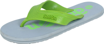 ACTION MILANO Men Slippers(Grey , 7)