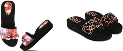 BOOMBEAUTY Women Slides(Multicolor , 4)