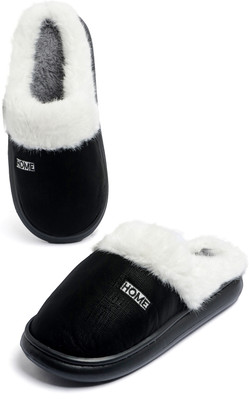 RICHMEN Men Slippers(Black , 9)