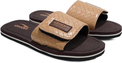 asian Women Slides(Brown, Beige , 7)