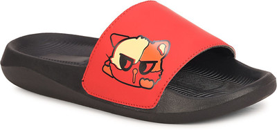 Shoe Mate Men Slides(Black , 8)