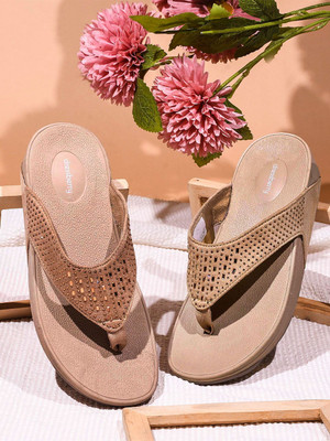 Dressberry Women Heels(Beige , 7)