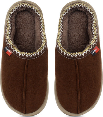 Cassiey Women Slippers(Khaki, Brown , 5)