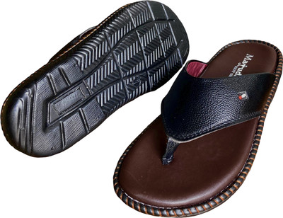MAJUDA Men Slippers(Black , 10)