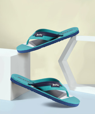 ACTION MILANO Men Flip Flops(Green , 7)