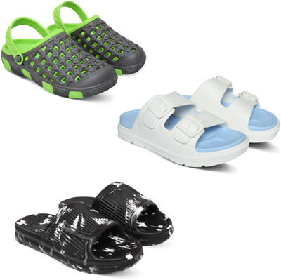 Acorn Men Slides(Green, Blue, Black , 8)