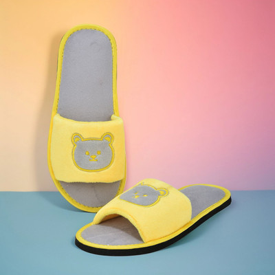 Y key Women Slides(Yellow , 5)