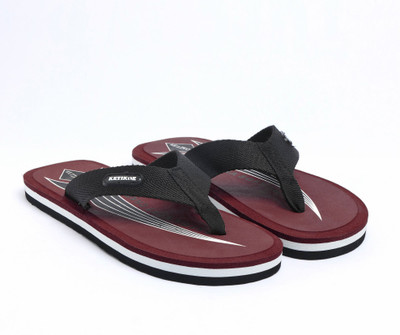 KETIKOE Men Flip Flops(Maroon , 10)